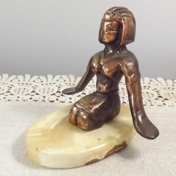 Egyptian Goddess with Wing-arms Oddity Paperweight - Picture 2 of 9